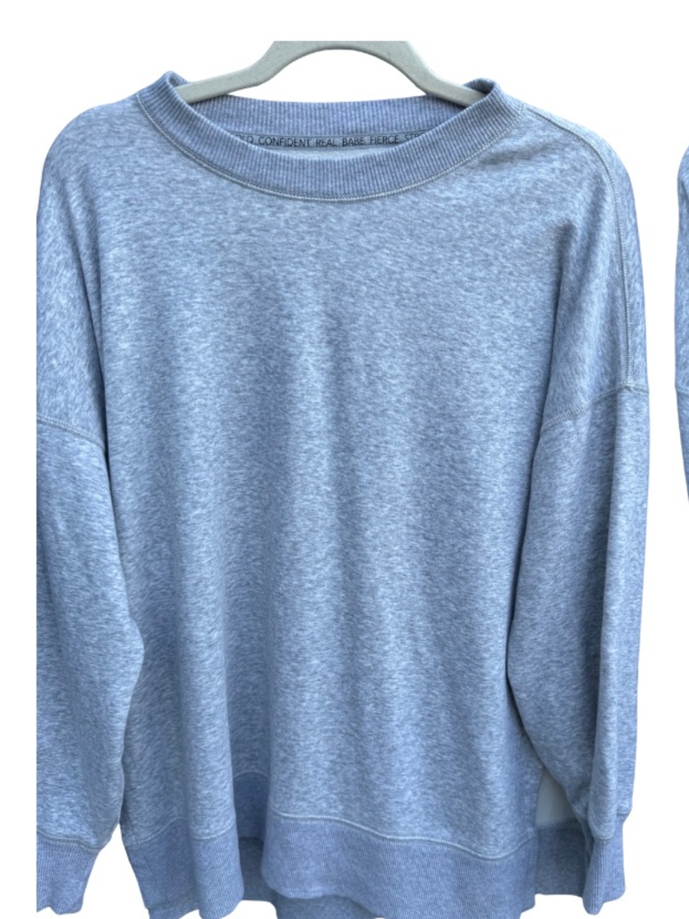 aerie Light Heather Gray Crewneck Sweater